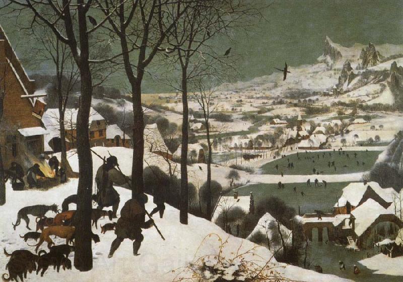 Pieter Bruegel Hunters in the snow Norge oil painting art